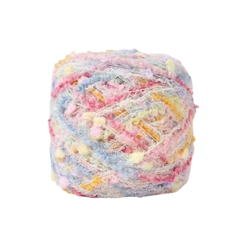 100G Schals Garn weich gemischt Handmischung Handgewebter Erwachsener Pullover Schal Tasche Mädchen Herz Mischstrickgarn Wolle (G) von Generisch