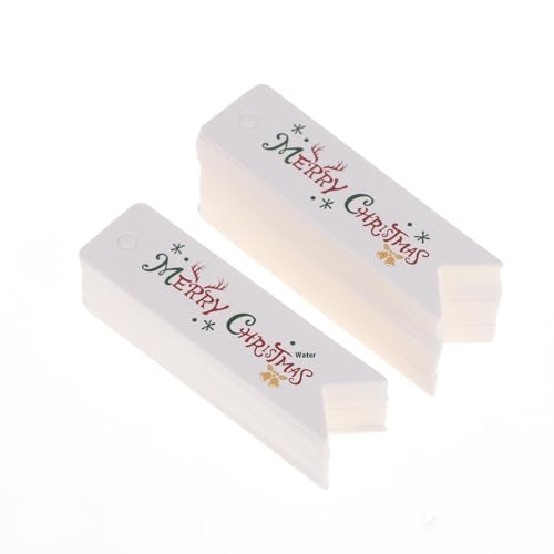 100PCS Weihnachts geschenk Tags Weihnachts geschenk Etiketten mit Frohe Weihnachten Schriftzug Design Dekorative hängende Tags 100PCS Weihnachts geschenk Tags Weihnachts geschenk Etiketten mit Frohe Weihnachten Schriftzug Design Dekorative hängende Tags von Generisch