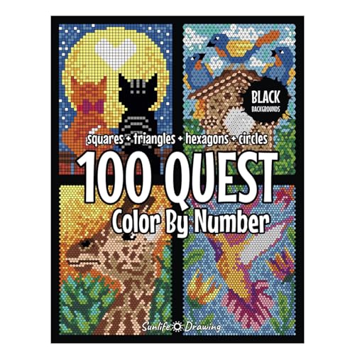 100QUEST Malbuch zum Malen nach Zahlen, Aktivitätsbuch, großer Druck, Malen nach Zahlen, Malbuch, Malbuch für Erwachsene, Taschenbuch, Aktivitätsbuch, einfache Malvorlagen für Kinder und Erwachsene 100QUEST Malbuch zum Malen nach Zahlen, Aktivitätsbuch, großer Druck, Malen nach Zahlen, Malbuch, Malbuch für Erwachsene, Taschenbuch, Aktivitätsbuch, einfache Malvorlagen für Kinder und Erwachsene von Generisch