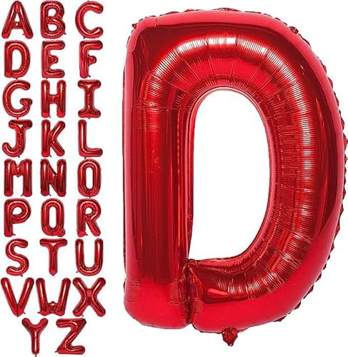 100cm rot Buchstabe D Folienballon Ballon Luftballons Hochzeit Glücklich Geburtstag Party Dekoration von Generisch