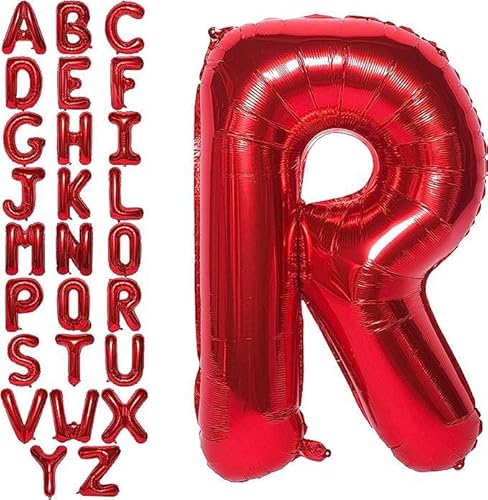 100cm rot Buchstabe R Folienballon Ballon Luftballons Hochzeit Glücklich Geburtstag Party Dekoration von Generisch