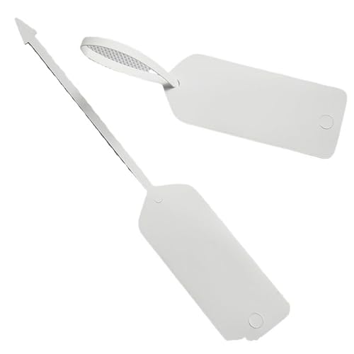 100pcs Car Key Hang Tags Blank Waterproof Paper Label for 4S Automobile Stores Repair Service Garment Tags(White) von Generisch
