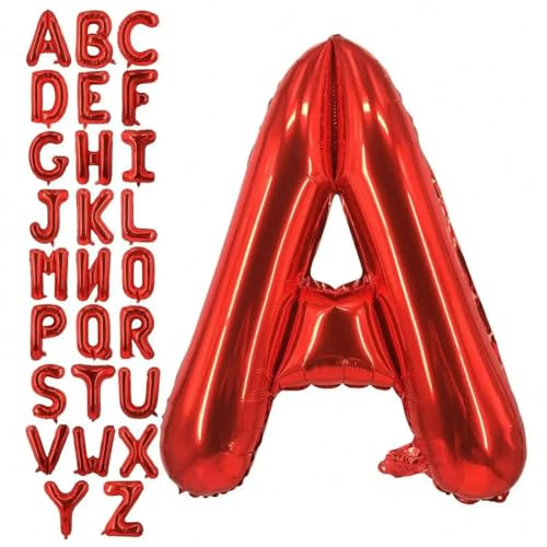 101,6 cm große rote Buchstabenballons, große Jumbo-Folie, Heliumballon für verschiedene Party- und Feier-Dekorationen, C-101,6 cm von Generisch