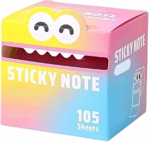 105 Blatt Ausziehbarer Haftnotizblock zum Schreiben, Perlglanz-Notizpapier, Memo-Block, Herausziehbar, Haftnotizen, Farbverlauf, Selbstklebende, Erinnerung an Kühlschränke, Kalender für Schule, Büro 105 Blatt Ausziehbarer Haftnotizblock zum Schreiben, Perlglanz-Notizpapier, Memo-Block, Herausziehbar, Haftnotizen, Farbverlauf, Selbstklebende, Erinnerung an Kühlschränke, Kalender für Schule, Büro von Generisch