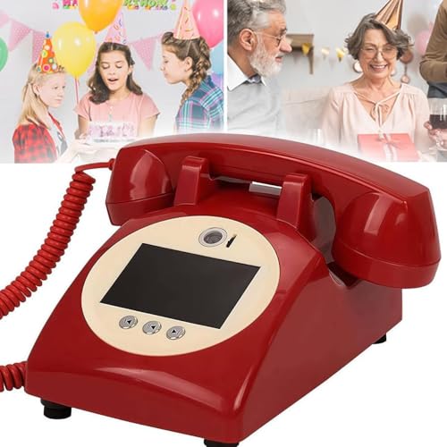 1080P Video-Gästebuch-Telefon mit Objektiv-Aufnahme, angepasst für Hochzeiten, Brautpartys, Geburtstage, Abschlussfeiern, 32 GB SD-Karte im Lieferumfang enthalten 1080P Video-Gästebuch-Telefon mit Objektiv-Aufnahme, angepasst für Hochzeiten, Brautpartys, Geburtstage, Abschlussfeiern, 32 GB SD-Karte im Lieferumfang enthalten von Generisch