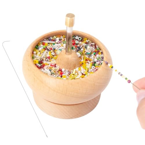 10cm Holzperlen Spinner Schmuckherstellung Perlenhalter Mit 2 Schleife, Holzperlenspinner 10cm Holzperlen Spinner Schmuckherstellung Perlenhalter Mit 2 Schleife, Holzperlenspinner von Generisch