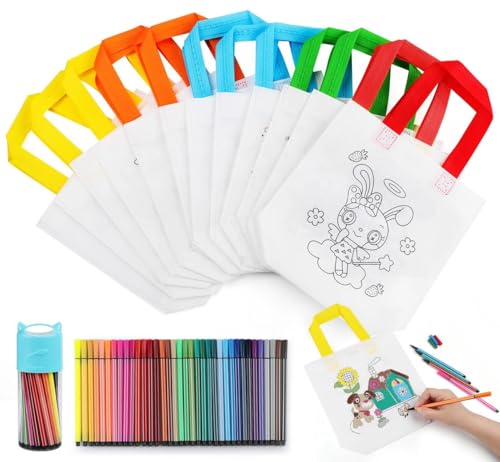 12 Stück Malbeutel + 36 wasserlösliche Stifte – Kreatives Malset für Kinder, waschbar, umweltfreundliche Vliesstoffbeutel, 24 Motive, ideal zum Malen & als Geschenkverpackung 12 Stück Malbeutel + 36 wasserlösliche Stifte – Kreatives Malset für Kinder, waschbar, umweltfreundliche Vliesstoffbeutel, 24 Motive, ideal zum Malen & als Geschenkverpackung von Generisch