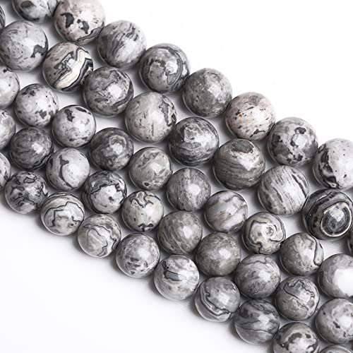 12 mm, 30 Stück Naturstein-Karten-Jaspis, lose Perlen für Schmuckherstellung, DIY-Armbänder 12 mm, 30 Stück Naturstein-Karten-Jaspis, lose Perlen für Schmuckherstellung, DIY-Armbänder von Generisch