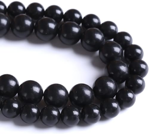 12 mm, 32 Stück Naturstein-Schungit-Perlen, Kristall, lose Perlen für Schmuckherstellung, DIY-Armbänder 12 mm, 32 Stück Naturstein-Schungit-Perlen, Kristall, lose Perlen für Schmuckherstellung, DIY-Armbänder von Generisch
