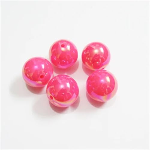 12 mm, 500 Stück/Beutel, 20 mm, 100 Stück/Beutel, solides Acryl, Bastelperlen für klobigen Schmuck, 1105 AB, 20 mm, 100 Stück pro Beutel von Generisch