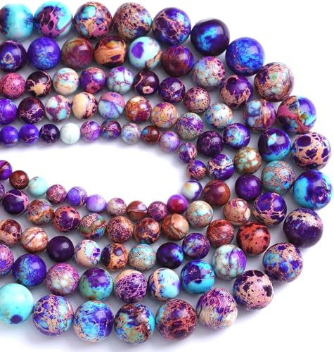 12 mm 30 Stück Naturstein-Galaxie-Sedimente, Kaiserlicher Jaspis, lose Perlen für Schmuckherstellung, DIY, Armband, Halskette 12 mm 30 Stück Naturstein-Galaxie-Sedimente, Kaiserlicher Jaspis, lose Perlen für Schmuckherstellung, DIY, Armband, Halskette von Generisch