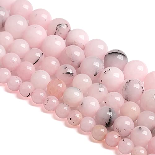 12 mm 30 Stück Naturstein-Perlen aus rosa Opal, Jade, Chalcedon, für Schmuckherstellung, DIY-Armband, 1 Strang 12 mm 30 Stück Naturstein-Perlen aus rosa Opal, Jade, Chalcedon, für Schmuckherstellung, DIY-Armband, 1 Strang von Generisch
