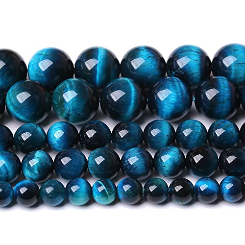 12 mm blaue Tigeraugen-Perlen, Naturstein, Edelstein-Abstandshalter, lose Perlen für Schmuckherstellung, DIY-Armband, Halbedelperlen, Strang, 38,1 cm, 32 Stück 12 mm blaue Tigeraugen-Perlen, Naturstein, Edelstein-Abstandshalter, lose Perlen für Schmuckherstellung, DIY-Armband, Halbedelperlen, Strang, 38,1 cm, 32 Stück von Generisch