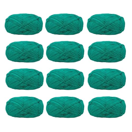 12 x 40 g Knäuel aus sortiertem Acrylgarn, farbiges Milch-Baumwollgarn, 4-lagiges Strickgarn für Stanznadel, 2 mm Häkelnadel-Garn für Pullover/Schal 12 x 40 g Knäuel aus sortiertem Acrylgarn, farbiges Milch-Baumwollgarn, 4-lagiges Strickgarn für Stanznadel, 2 mm Häkelnadel-Garn für Pullover/Schal von Generisch