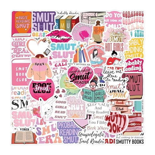 120 Stück Book Sticker für Kindles | Rosa Lese Aufkleber ästhetisch | Wasserfeste Vinyl Bookish Sticker Graffiti Aufkleber | Niedliche Aufkleber für Laptop, Wasserflasche und Telefon Deko von Generisch