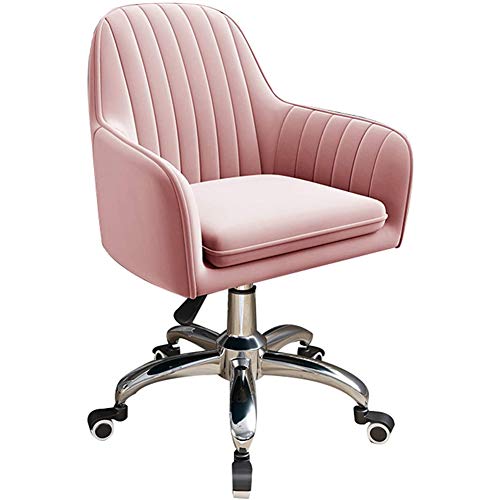 1207 Ergonomischer Schreibtischstuhl für Zuhause, Büro, Samtstoff, Lendenwirbelstütze, verstellbare Hebe- und Drehfunktion von Generisch