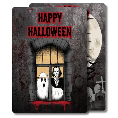 12x EINLADUNGSKARTEN für Halloween Party – gruselige Karten mit Vampir Geister Motiv – Diese Karten sind die perfekte Einladung zur Halloweenfeier – für echte Horror Fans 12x EINLADUNGSKARTEN für Halloween Party – gruselige Karten mit Vampir Geister Motiv – Diese Karten sind die perfekte Einladung zur Halloweenfeier – für echte Horror Fans von Generisch