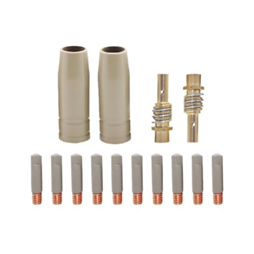 14 Stück 15AK Schutzdüsen 0,8/1,0/1,2 mm, Antihaft-Schweißschlacke, europäische Hülse, Airless-Gasschutz, schützende Schweißspitze, Schweißer, Diffusor, Prot 14 Stück 15AK Schutzdüsen 0,8/1,0/1,2 mm, Antihaft-Schweißschlacke, europäische Hülse, Airless-Gasschutz, schützende Schweißspitze, Schweißer, Diffusor, Prot von Generisch