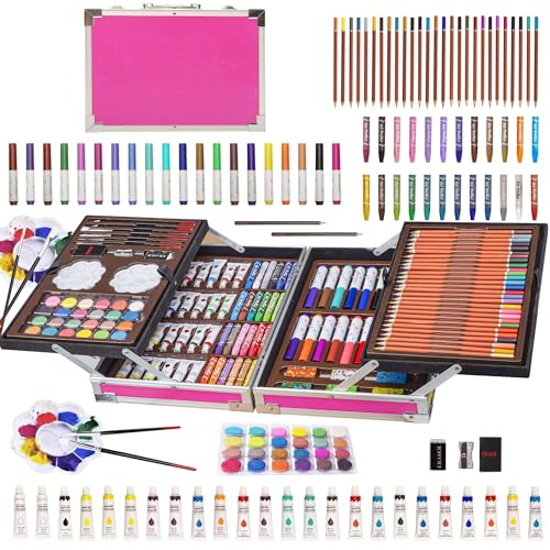 145-teiliges Kunst-Set mit Aluminium-Material, sicher waschbar, humanisierte Verpackung, perfektes Geschenkset für verschiedene Anlässe, verwandelt Ideen in die Realität 145-teiliges Kunst-Set mit Aluminium-Material, sicher waschbar, humanisierte Verpackung, perfektes Geschenkset für verschiedene Anlässe, verwandelt Ideen in die Realität von Generisch