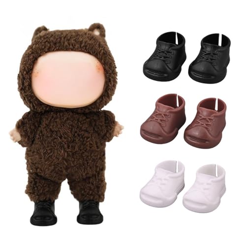 15/17cm Puppenschuhe, Kunststoff Mini Finger Schuhe Kleidung Zubehör mit Puppenzubehör Kompatibel mit 6,9 Zoll Blind Box Puppen 15/17cm Puppenschuhe, Kunststoff Mini Finger Schuhe Kleidung Zubehör mit Puppenzubehör Kompatibel mit 6,9 Zoll Blind Box Puppen von Generisch