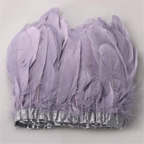 15–18 cm Federbesatz, Fransen, Stoffgürtel, DIY, Kleid, Hochzeit, Party, Nähen, Handwerk, Hellgrau, 9 m, 6 m 15–18 cm Federbesatz, Fransen, Stoffgürtel, DIY, Kleid, Hochzeit, Party, Nähen, Handwerk, Hellgrau, 9 m, 6 m von Generisch