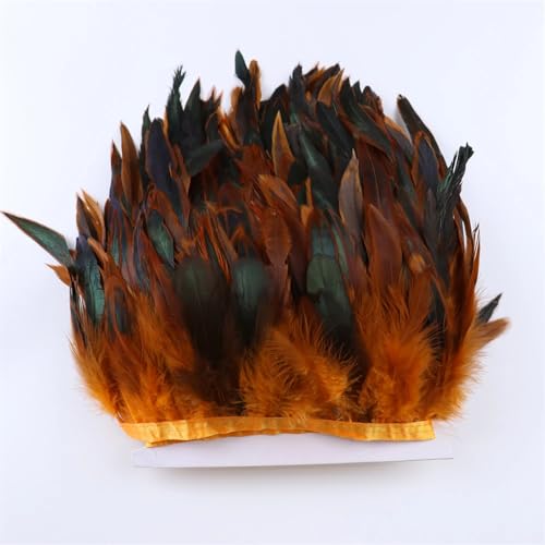 15–20 cm Hahn-/Hühnerfeder-Band, Dekorationszubehör für Hochzeit, Basteln, Dekoration, Handarbeiten, Orange, 10 Meter 15–20 cm Hahn-/Hühnerfeder-Band, Dekorationszubehör für Hochzeit, Basteln, Dekoration, Handarbeiten, Orange, 10 Meter von Generisch