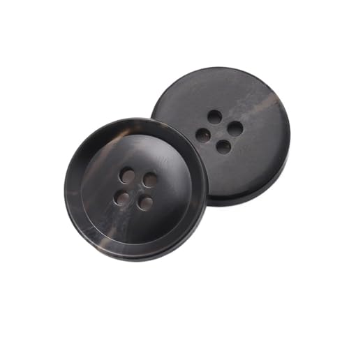 15–30 mm runde Harz-Imitat-Hornknöpfe für Pullover, Strickjacken, Kleidung, dekorative handgefertigte Accessoires(Color R,50pcs 23mm) von Generisch