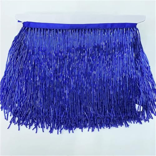 15 cm breite Fransenquaste Quasten Trim Spitze für DIY Zubehör Heimtextilien Tanzband Blau 2 Meter 15 cm breite Fransenquaste Quasten Trim Spitze für DIY Zubehör Heimtextilien Tanzband Blau 2 Meter von Generisch