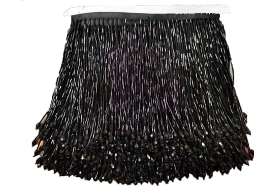 15 cm violette Kristallperlen Quasten Fransenborte für DIY Latein-Tanz Kleidung Kleid Tanzen Trim 91 cm Schwarz 91 cm 15 cm violette Kristallperlen Quasten Fransenborte für DIY Latein-Tanz Kleidung Kleid Tanzen Trim 91 cm Schwarz 91 cm von Generisch