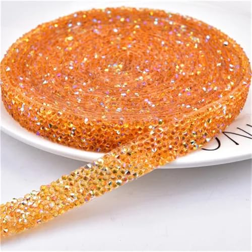 15 mm Strass-Bordüre zum Aufbügeln, Netz, Strass-Kette, Brautapplikation, Hotfix, Kunstharzstreifen, Orange, 4,5 m 15 mm Strass-Bordüre zum Aufbügeln, Netz, Strass-Kette, Brautapplikation, Hotfix, Kunstharzstreifen, Orange, 4,5 m von Generisch