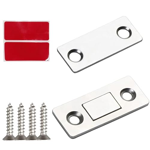 16 Magnetverschlüsse für Schränke ohne Stanzen, 3-stufige Klebemontage – ganz ohne Werkzeug (14PCS) von Generisch