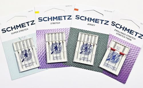 17 Nähmaschinennadeln 130/705 H Jersey/Stretch/SuperStretch/Zwillingsnadel Stretch von Generisch