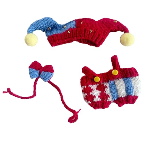 17 cm Puppe Kleidung Set, niedliche Hut & Outfit Set für Puppen, Bezaubernde Dress-Up Zubehör für Puppe (#1) von Generisch
