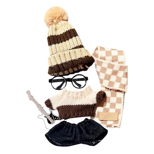 17 cm Puppe Kleidung Set, niedliche Hut & Outfit Set für Puppen, Bezaubernde Dress-Up Zubehör für Puppe (#3) von Generisch