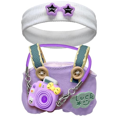 17 cm Puppenkleidung, Kleidung für Puppen-Outfit, stilvolle entzückende Puppenkleider, Zubehör für 17 cm Puppen, Spiel- und Sammler-Display (keine Puppe) (Lila) von Generisch