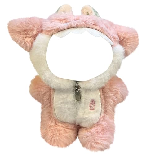 17cm Niedliche Hai-Kleidung für Labubu, Outfit für Labubu Puppe, Kostüme kompatibel mit 17cm Puppen, Persönlichkeit liebenswerte Puppen Kleidung Zubehör (Keine Puppe) (#B) von Generisch