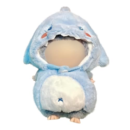 17cm Niedliche Hai-Kleidung für Labubu, Outfit für Labubu Puppe, Kostüme kompatibel mit 17cm Puppen, Persönlichkeit liebenswerte Puppen Kleidung Zubehör (Keine Puppe) (#C) von Generisch