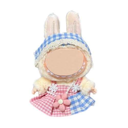 17cm Puppenkleidung, geeignet für 17cm Plüschpuppen, Kuscheltier Kleidung Outfit nur , Mütze ， Strampler, Keine Puppe enthalten, DIY Geschenk für Kinder und Sammler (LBB 090) von Generisch