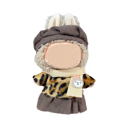 17cm Puppenkleidung, geeignet für 17cm Plüschpuppen, Kuscheltier Kleidung Outfit nur , Mütze ， Strampler, Keine Puppe enthalten, DIY Geschenk für Kinder und Sammler (LBB 091) von Generisch