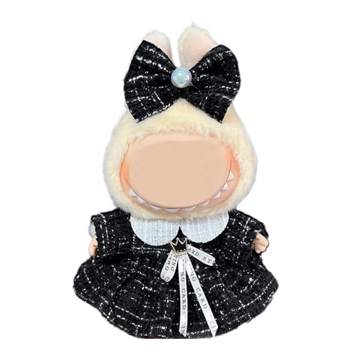 17cm Puppenkleidung, geeignet für 17cm Plüschpuppen, Kuscheltier Kleidung Outfit nur , Mütze ， Strampler, Keine Puppe enthalten, DIY Geschenk für Kinder und Sammler (LBB 094) von Generisch