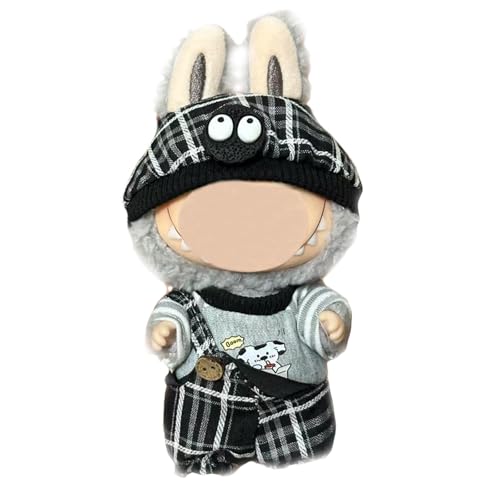 17cm Puppenkleidung, geeignet für 17cm Plüschpuppen, Kuscheltier Kleidung Outfit nur , Mütze ， Strampler, Keine Puppe enthalten, DIY Geschenk für Kinder und Sammler (LBB 105) von Generisch