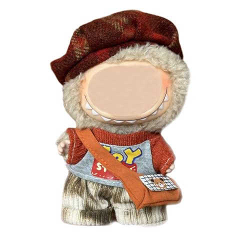 17cm Puppenkleidung, geeignet für 17cm Plüschpuppen, Kuscheltier Kleidung Outfit nur , Mütze ， Strampler, Keine Puppe enthalten, DIY Geschenk für Kinder und Sammler (LBB 106) von Generisch