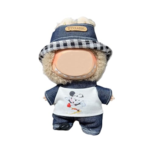 17cm Puppenkleidung, geeignet für 17cm Plüschpuppen, Kuscheltier Kleidung Outfit nur , Mütze ， Strampler, Keine Puppe enthalten, DIY Geschenk für Kinder und Sammler (LBB 112) von Generisch
