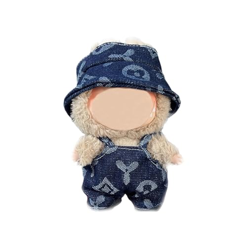 17cm Puppenkleidung, geeignet für 17cm Plüschpuppen, Kuscheltier Kleidung Outfit nur , Mütze ， Strampler, Keine Puppe enthalten, DIY Geschenk für Kinder und Sammler (LBB 114) von Generisch