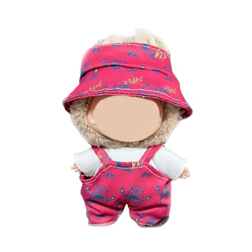 17cm Puppenkleidung, geeignet für 17cm Plüschpuppen, Kuscheltier Kleidung Outfit nur , Mütze ， Strampler, Keine Puppe enthalten, DIY Geschenk für Kinder und Sammler (LBB 117) von Generisch