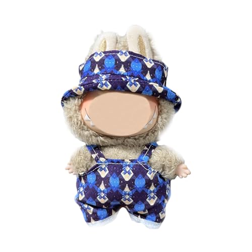 17cm Puppenkleidung, geeignet für 17cm Plüschpuppen, Kuscheltier Kleidung Outfit nur , Mütze ， Strampler, Keine Puppe enthalten, DIY Geschenk für Kinder und Sammler (LBB 120) von Generisch