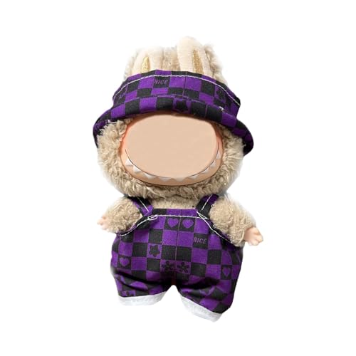 17cm Puppenkleidung, geeignet für 17cm Plüschpuppen, Kuscheltier Kleidung Outfit nur , Mütze ， Strampler, Keine Puppe enthalten, DIY Geschenk für Kinder und Sammler (LBB 122) von Generisch