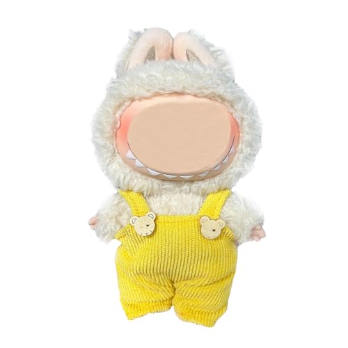17cm Puppenkleidung, geeignet für 17cm Plüschpuppen, Kuscheltier Kleidung Outfit nur , Mütze ， Strampler, Keine Puppe enthalten, DIY Geschenk für Kinder und Sammler (LBB 123) von Generisch