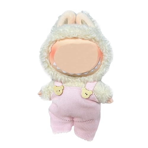 17cm Puppenkleidung, geeignet für 17cm Plüschpuppen, Kuscheltier Kleidung Outfit nur , Mütze ， Strampler, Keine Puppe enthalten, DIY Geschenk für Kinder und Sammler (LBB 124) von Generisch