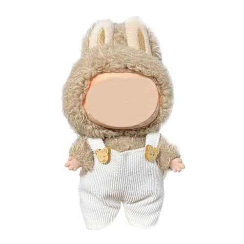 17cm Puppenkleidung, geeignet für 17cm Plüschpuppen, Kuscheltier Kleidung Outfit nur , Mütze ， Strampler, Keine Puppe enthalten, DIY Geschenk für Kinder und Sammler (LBB 125) von Generisch